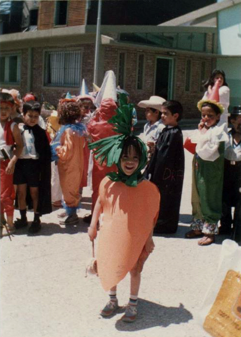 Bruno Traversa disfrazado de Zanahoria.